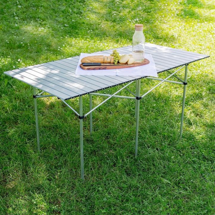 Actual product image tectake Camping folding table