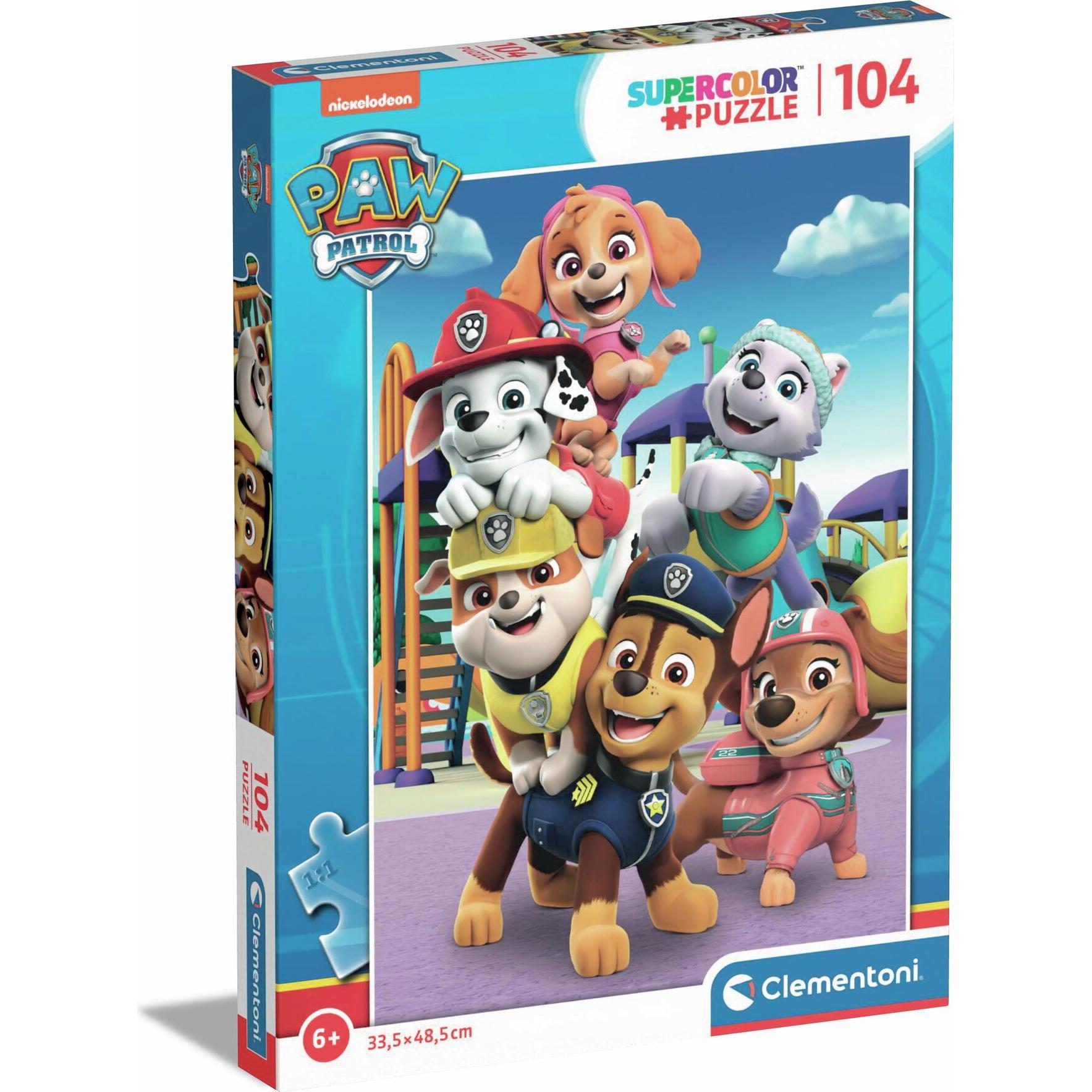 Clementoni Multicolore Puzzle - Paw Patrol, 104 Pezzi (104 Pezzi)