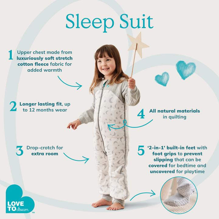 Actual product image Love to Dream Pyjamas (92 cm, 2.5 TOG, Winter)