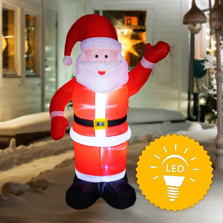 Produktbild Hermex Selbstaufblasend Weihnachtsmann Santa Claus Inflatable Santa Outdoor