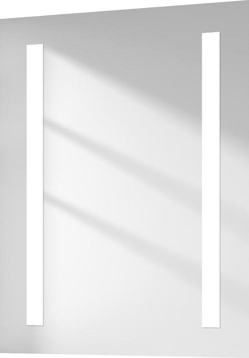 Emke Badspiegel mit Beleuchtung 60x40 cm, Kaltweiss, Wandmontage, IP44, HD, beidseitig montierbar (60 x 45 cm)