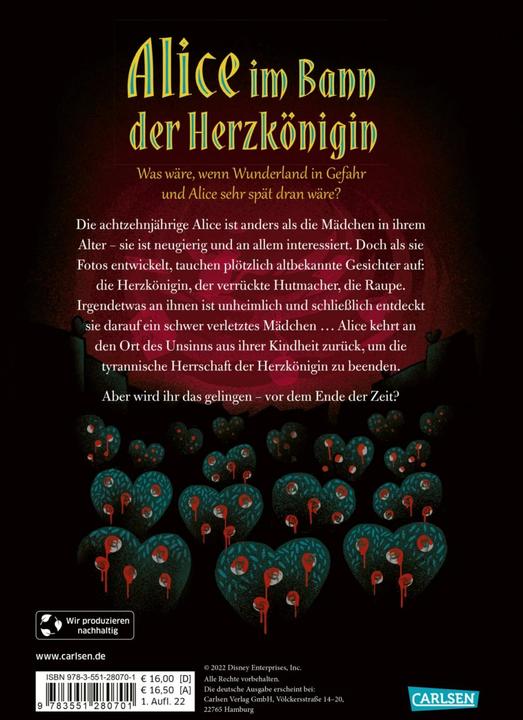 Image du produit Disney - Twisted Tales : Alice au pays de la Reine de Coeur (Allemand, Liz Braswell, Ronald Gutberlet, Walt Disney, 2022)