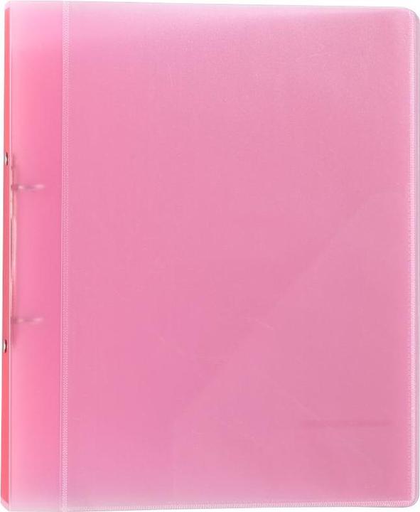 Eichner Presentation ring binder 2-ring red-transparent 2.5 cm DIN A4 (A4, 25 mm, 1 pcs.)