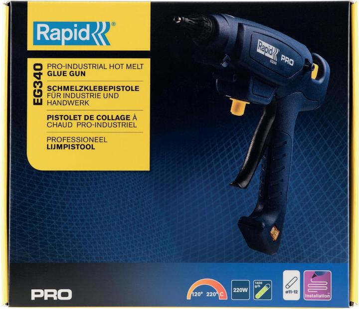 Actual product image Rapid EG340 glue gun 12mm