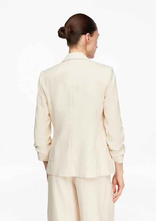 Immagine prodotto Comma Strukturierter Ein-Knopf-Blazer mit Drapé-Ärmeln in 3/4-Länge (32)