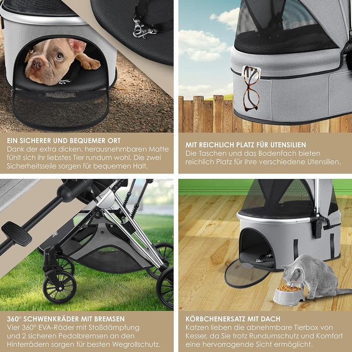 Produktbild Lovpet Hundewagen (Hund, Katze, Atmungsaktiv, Faltbar)