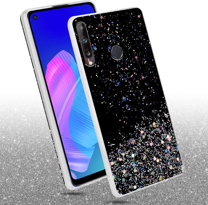 Image du produit Cadorabo Coque pour Huawei P40 LITE E TPU funkelnder Glitter (Huawei P40 Lite E)