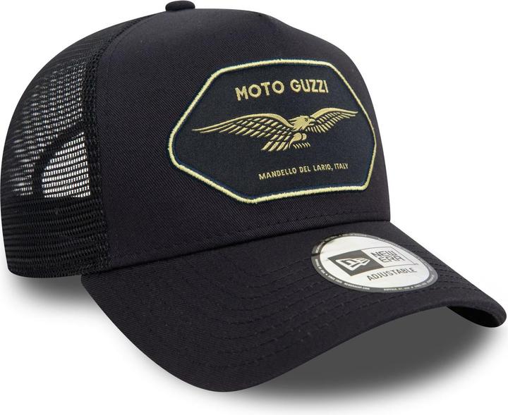 Actual product image New Era A-Frame Mesh Trucker Cap - MOTO GUZZI navy