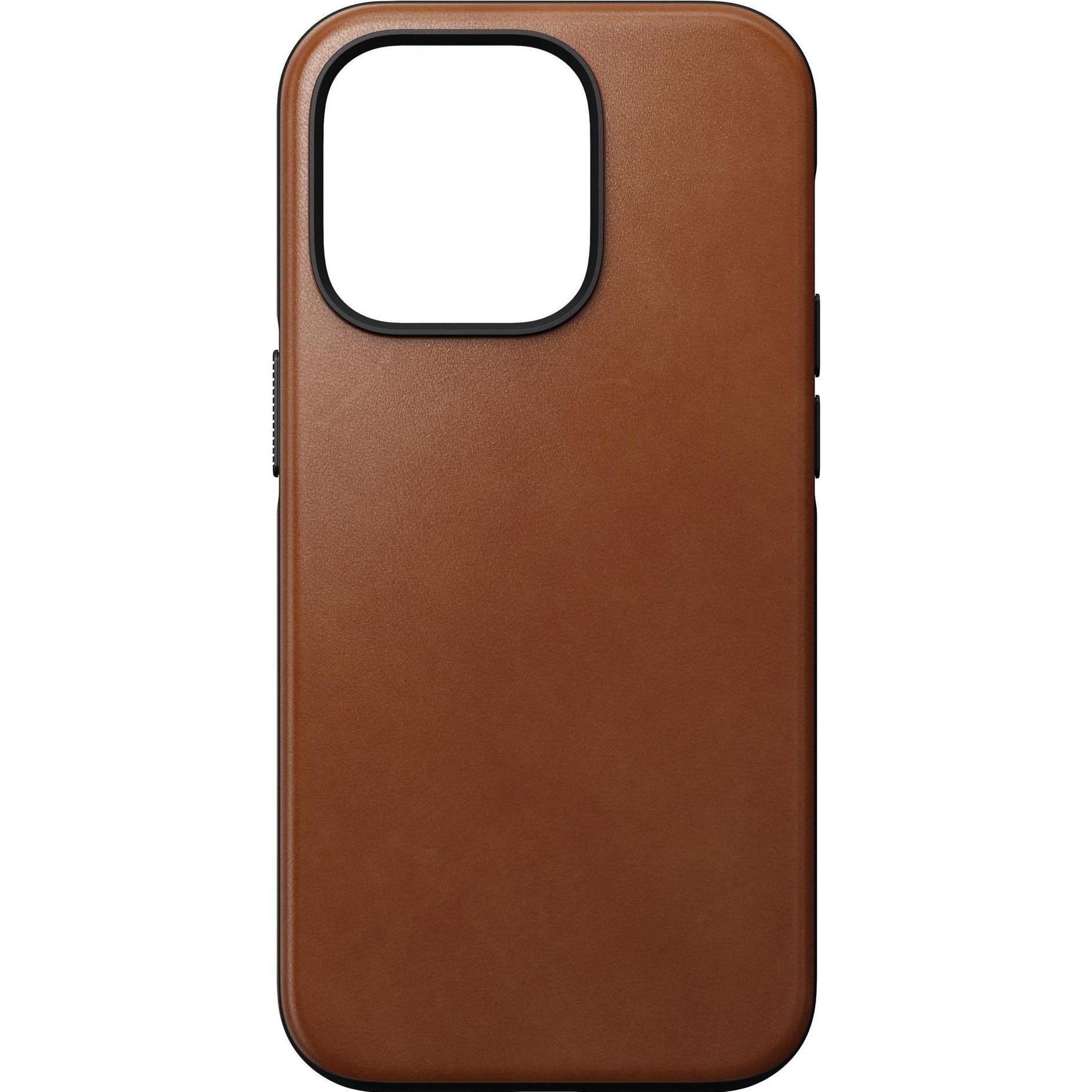Nomad Modern Leather Case (Apple iPhone 14 Pro), Smartphone Hülle, Braun