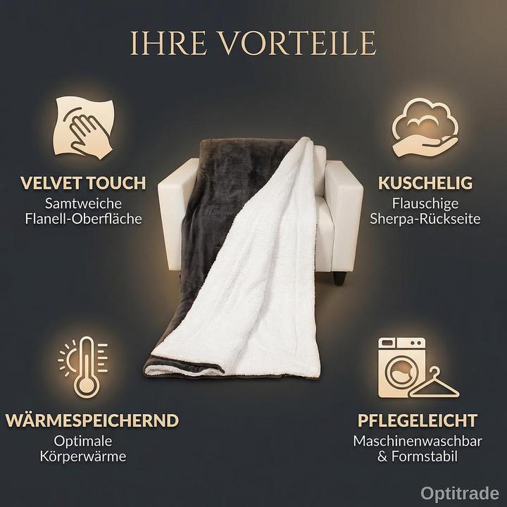 Productafbeelding Champ Sherpa Premium deken (200 x 150 cm)