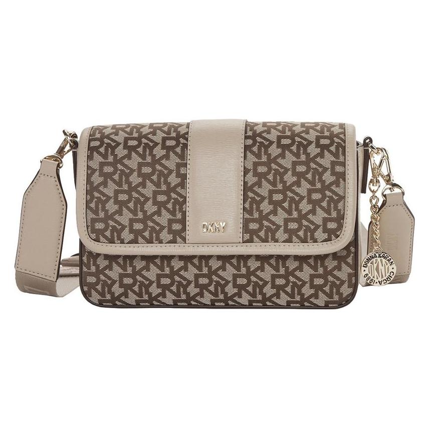 Dkny, Damen, Handtasche, Umhängetasche Umhängetasche Bryant Park Md Klapp Crossbody Bag Chino / Lt Khaki Hellbraun, Beige, Braun