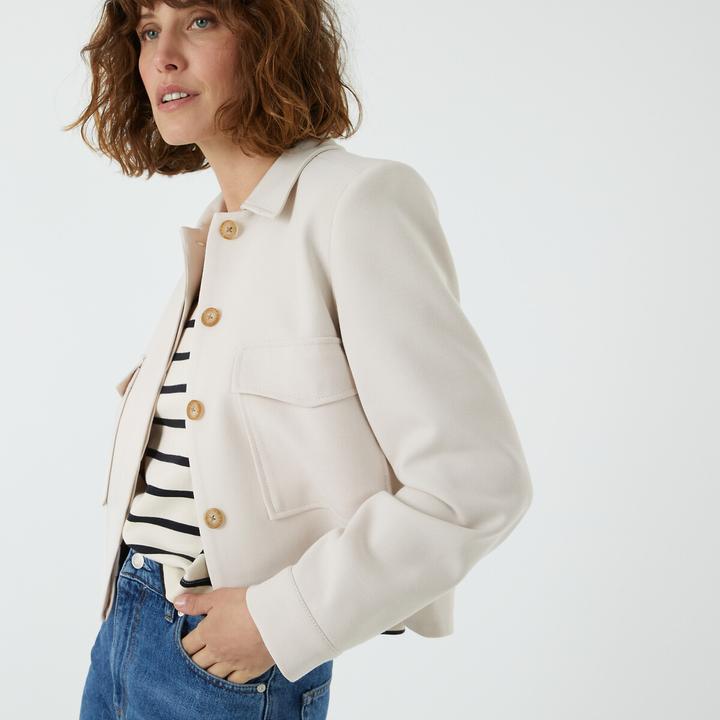Actual product image La Redoute Collections Short jacket with button fastening (40)