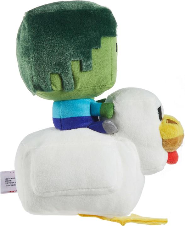 Produktbild Mattel Minecraft Deluxe Plush - Chicken Jockey (20.30 cm)