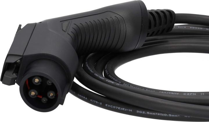 Image du produit Deltaco Câble de type 2 vers type 1 (Type 2, 3.60 kW, 16 A, 10 m)