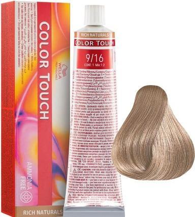 Immagine prodotto Wella Professionals Color Touch Tinta per capelli semipermanente 9/16 Biondo Chiaro Viola Cenere 60ml (9, 16 Biondo chiaro viola cenere)