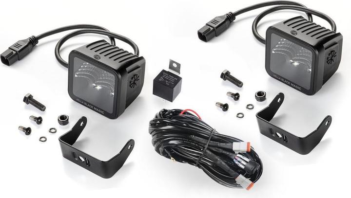 Actual product image Hella BLACK MAGIC LED spotlight surface-mounted for close-range illumination