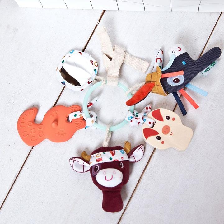 Actual product image Lilliputiens Farm, stimulating keychain