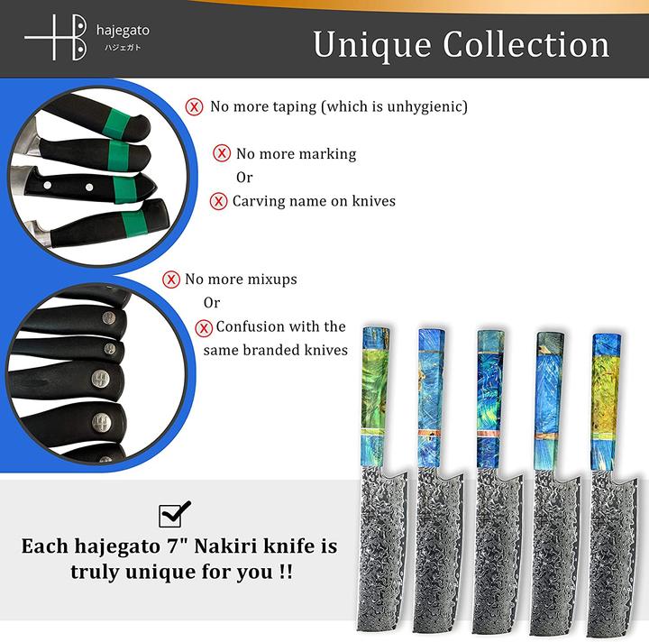 Produktbild Hajegato Nakiri Messer (18 cm)