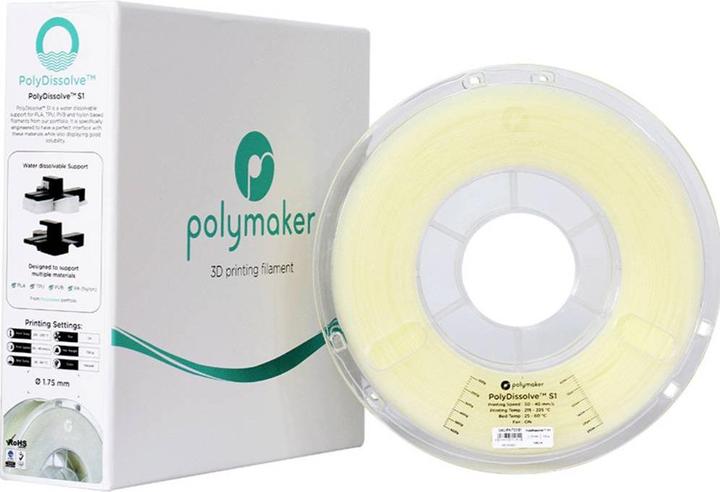 Produktbild Polymaker PH01001 PolyDissolve™ S1 Filament PVA wasserlöslich 1.75 mm 750 g Natu (PVA, 1.75 mm, 75 g, Transparent)