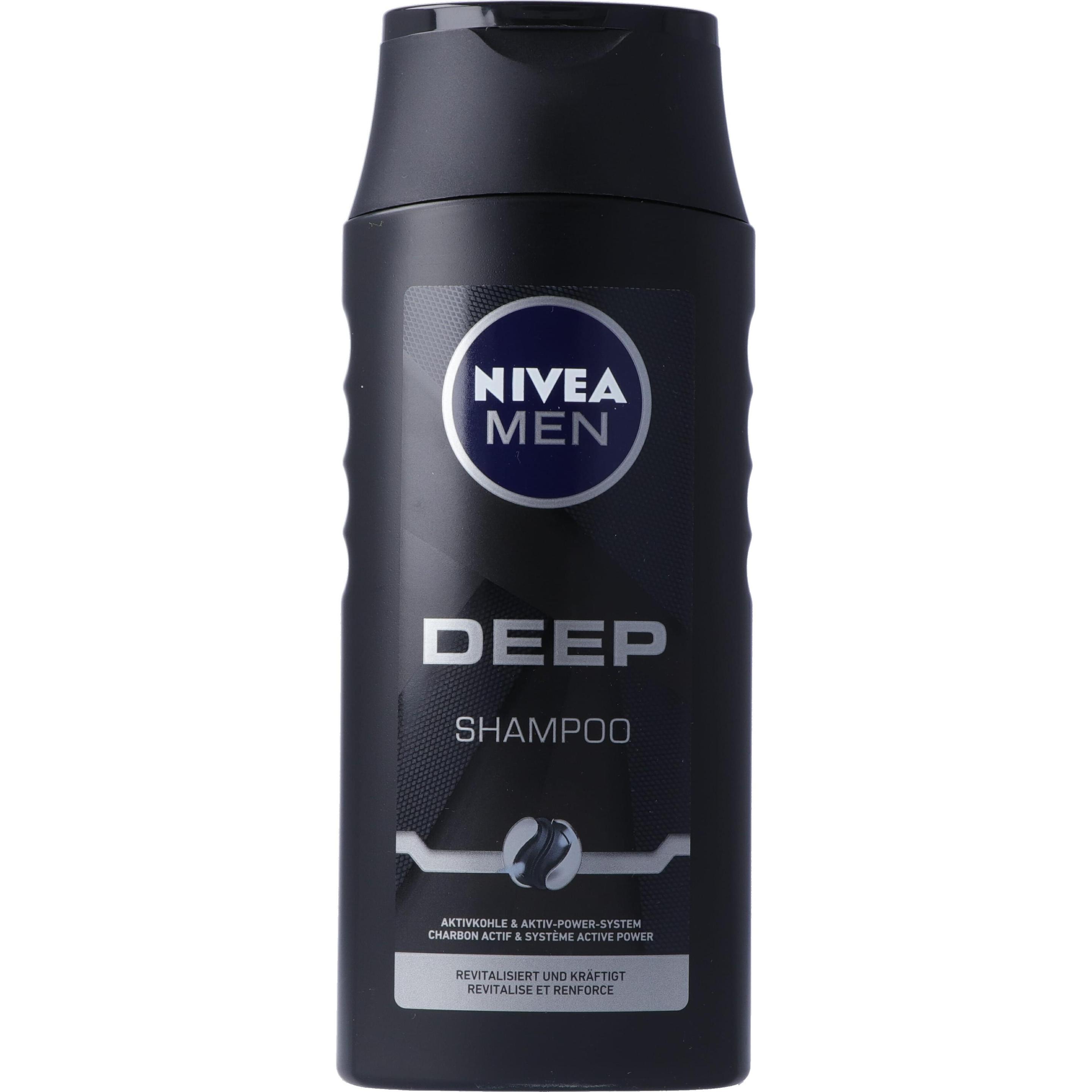 NIVEA MEN, Shampoo, Deep Revitalis. Sh (250 ml, Shampoo liquido)