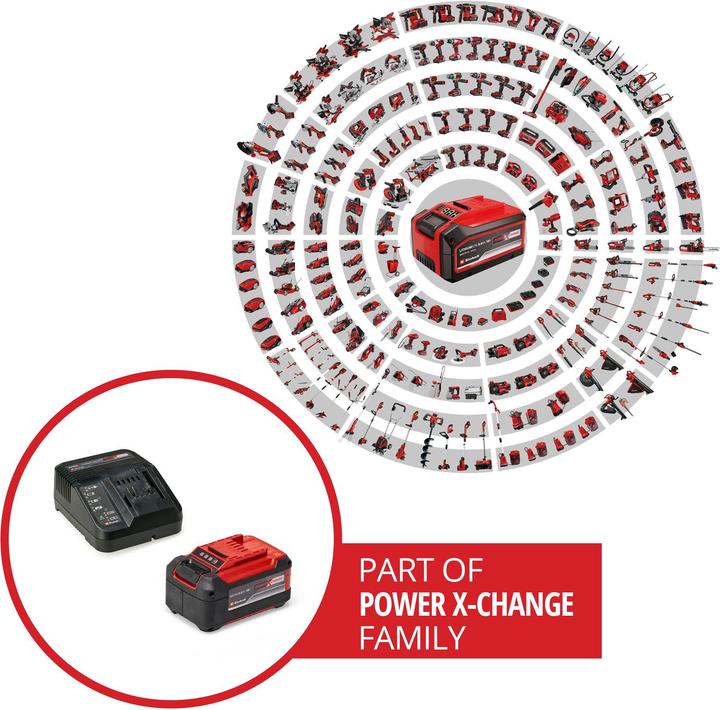 Actual product image Einhell Power XChange starter kit 18V5.2Ah battery and charger (18 V)