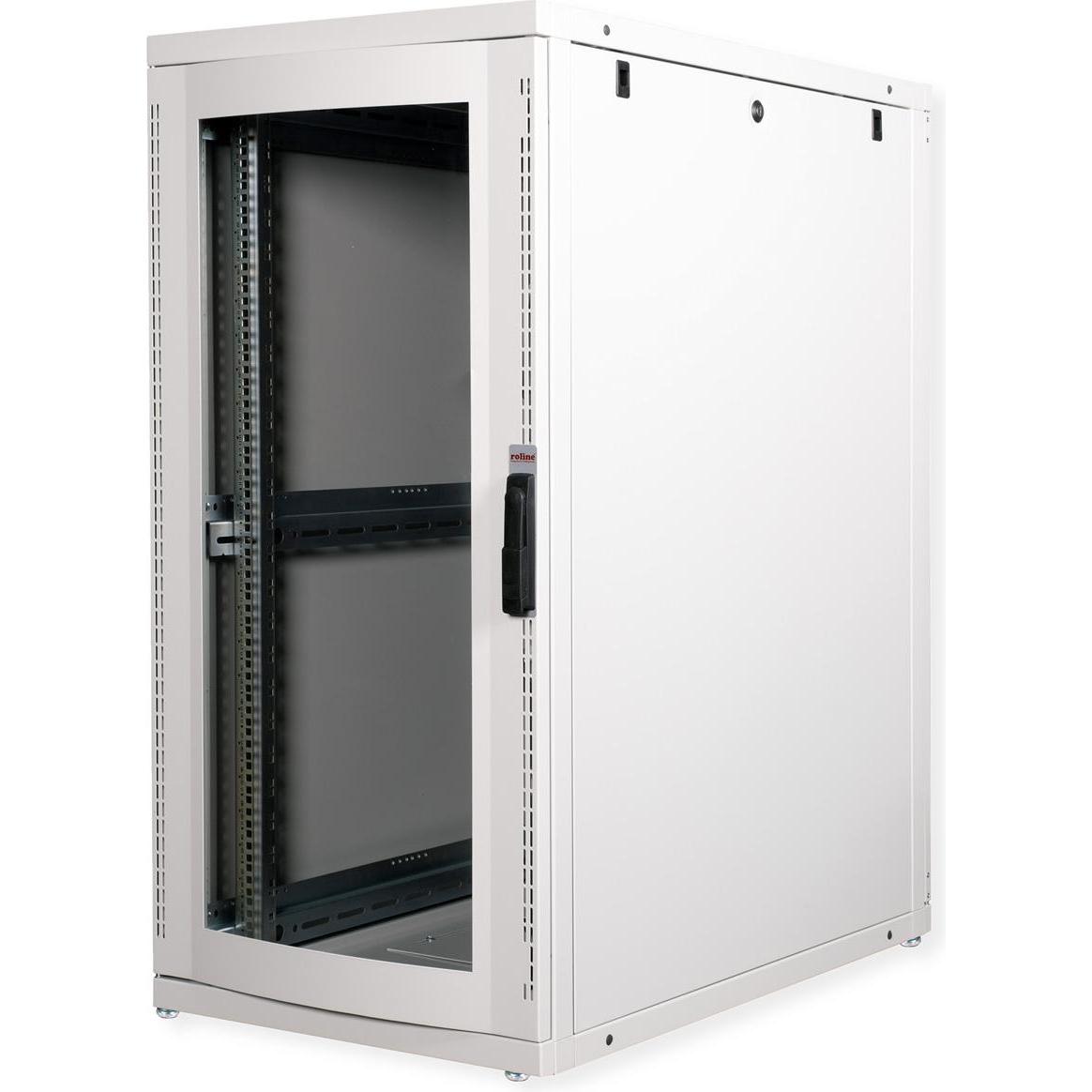 Thumbnail - Roline 19-Zoll Serverschrank 26 HE (26 HE, 19 Zoll Rack), Serverschrank, Grau