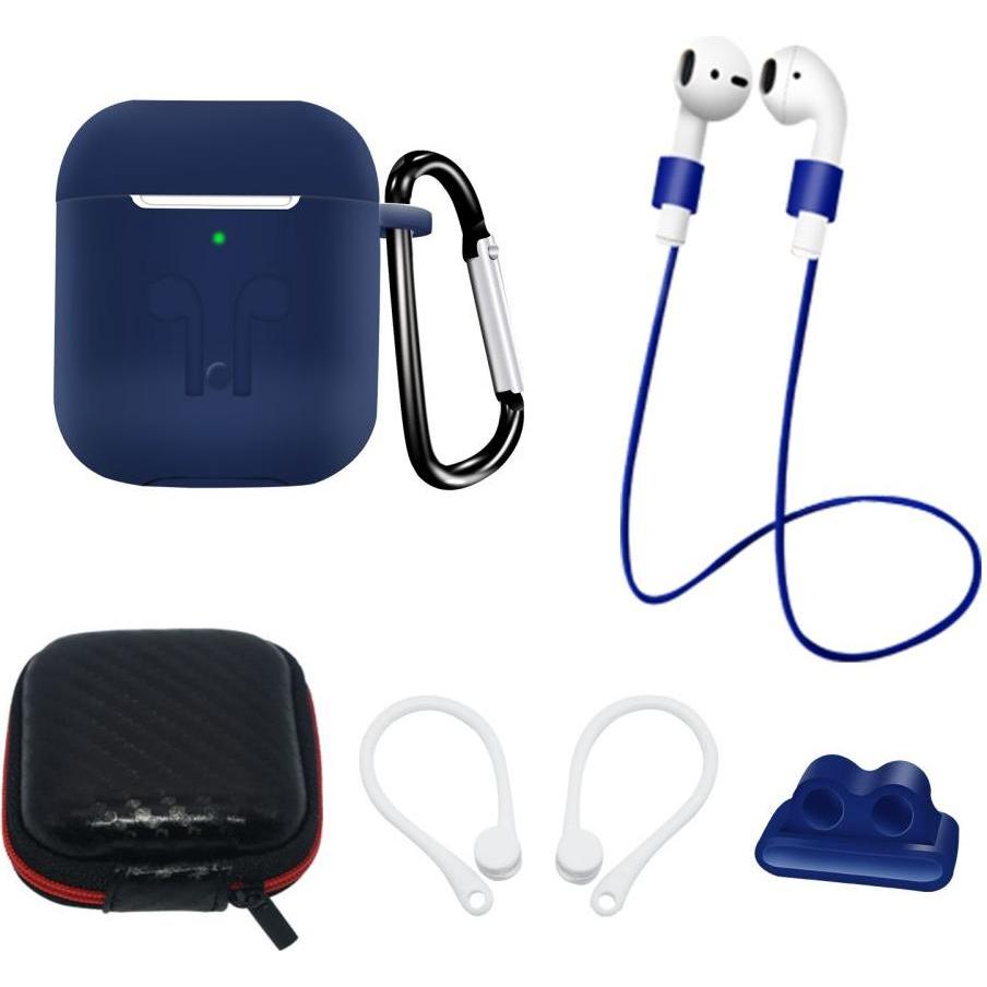 Hurtel Silicone Case Set for AirPods 2 / AirPods 1 + Case / Ear Hook / Neck Strap / Watch Strap Holder / Ca (Kopfhörer H...
