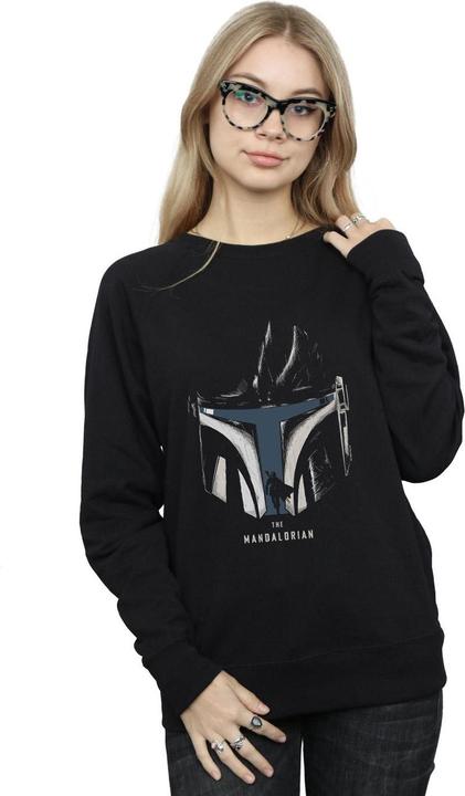Produktbild Star Wars The Mandalorian Helmet Silhouette Sweatshirt (XL)