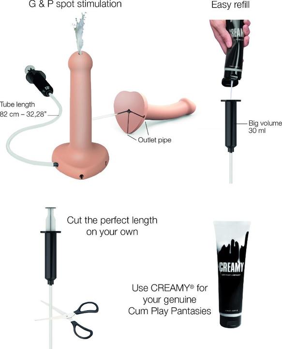 Image du produit Strap-on-me Silicone Cum Dildo chair L