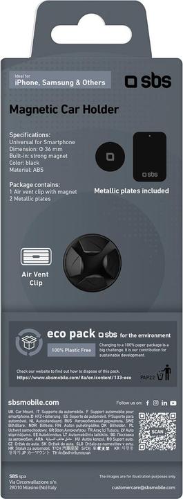 Immagine prodotto SBS Porta magnete per auto rotondo, nero