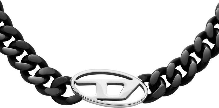 Productafbeelding Diesel Kette Oval D Logo (IP-Zwart, Roestvrij staal)