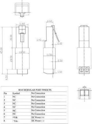 Nutritional values and ingredients Delock RJ45 plug to terminal block adapter 2 pin (Network cable plug)