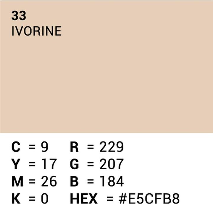 Produktbild Superior Achtergrond Rol Ivorine (nr 33) 1.35m x 11m