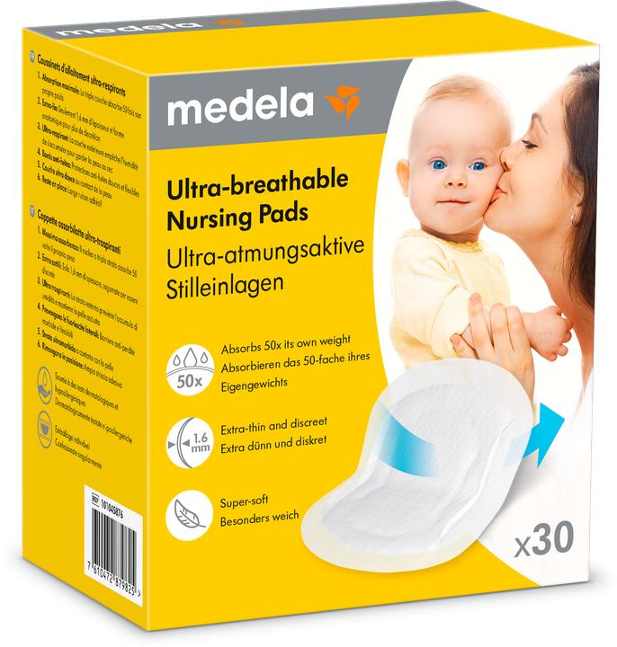 Produktbild Medela Ultra-atmungsaktive Stilleinlagen (30 x)