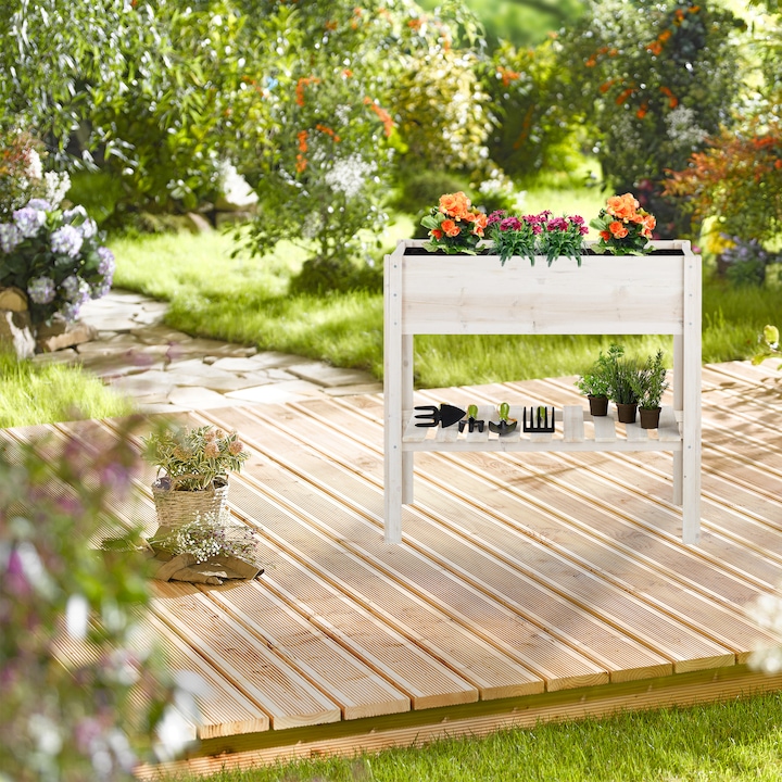 Actual product image Relaxdays Raised Planter, Balcony