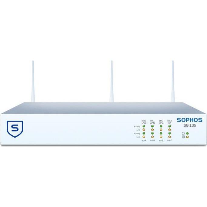 Sophos SG 135w rev. 3 Security Appliance WiFi with EU/UK/US/JP power cord, Firewall