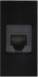 Produktbild Maclean MCE725 - LAN-Buchse, einzeln, schwarz (Netzwerk Kupplung)