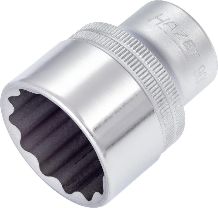 Produktbild HAZET Steckschlüsseleinsatz ∙ Doppelsechskant 900AZ-1.1/8 ∙ Vierkant12,5 mm (1/2 Zoll) ∙ Aussen Dopp…