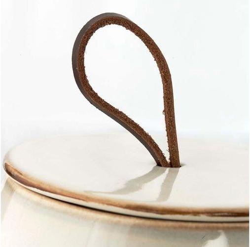 Immagine prodotto Lene Bjerre Stoccaggio Amera Ø 13.5 cm, Bianco sabbia (10,5 x 13,5 cm)