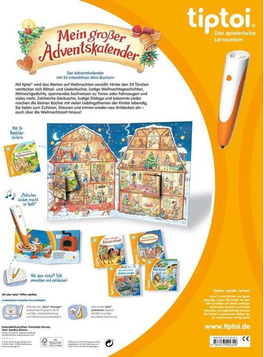Productafbeelding Ravensburger tiptoi Mijn grote adventskalender