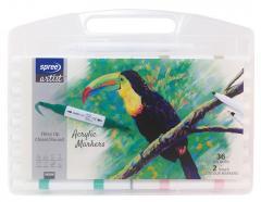 Koh-i-Noor Doppelseitige Acrylmarker, 36 Farben