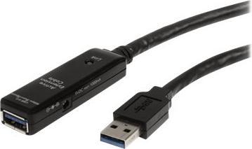 Actual product image StarTech .com 16.4ft Active USB 3.0 Extension Cable with AC Power Adapter - Shielded - Male to Fe... (5 m)
