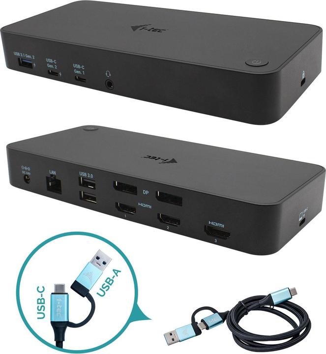 i-tec Triple 4K (USB-C, 12 ports)