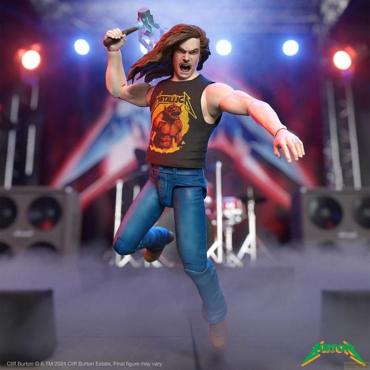 Actual product image Super7 Metallica Ultimates action figure Wave 2 Cliff Burton 18 cm