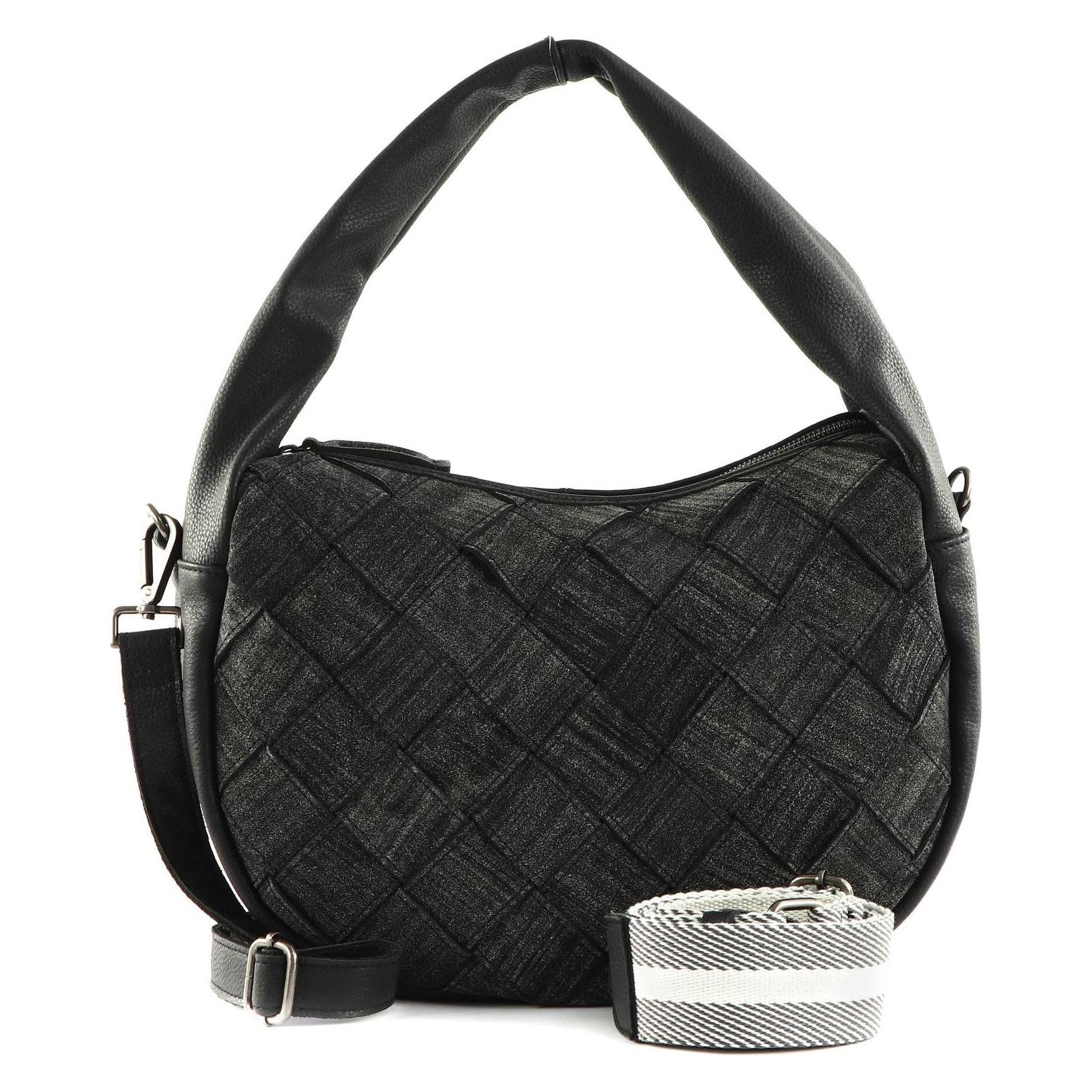 FredsBruder, Damen, Handtasche, Sewab Woven Hobo Bag, Schwarz