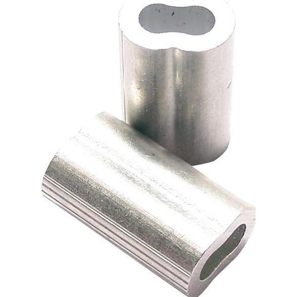Pösamo, Seil + Kette Zubehör, Pressklemmen f. Drahtseil 3,0mm Aluminium