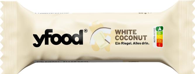 Produktbild YFood Coconut & White Chocolate (Kokos, Weisse Schokolade, 12 Stk., 720 g)