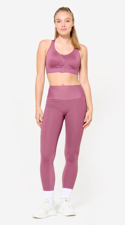 Produktbild Domyos Sportleggings Damen hoher Bund - violett (S)
