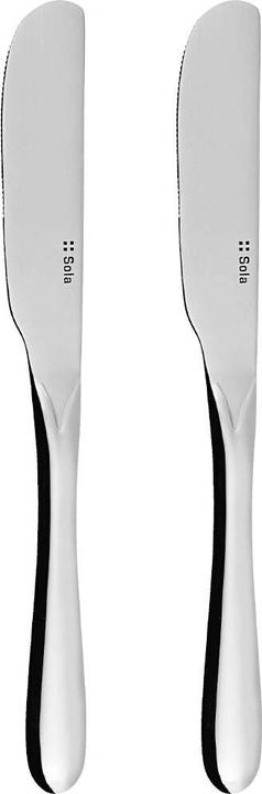 Sola Buttermesser Basic Alpha, poliert, 2 Stück (2 Stk., Messer)