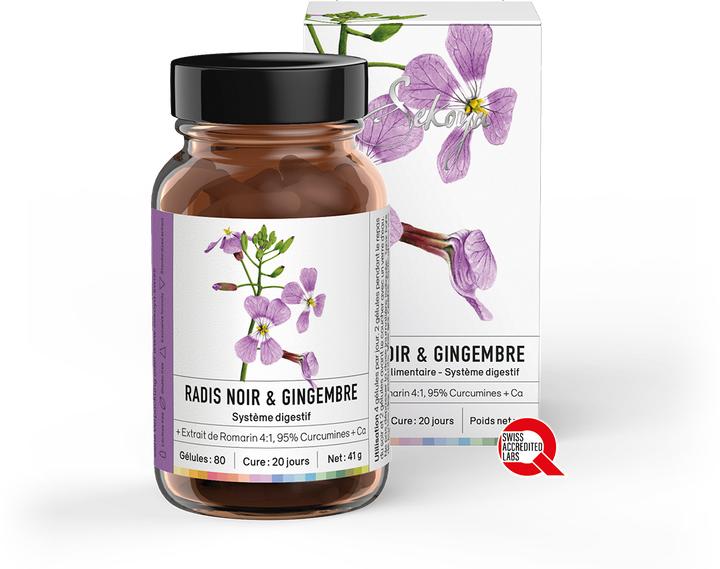Immagine prodotto Sekoya Ravanello nero e zenzero | Disintossicazione del fegato (80 pz., Pillole)